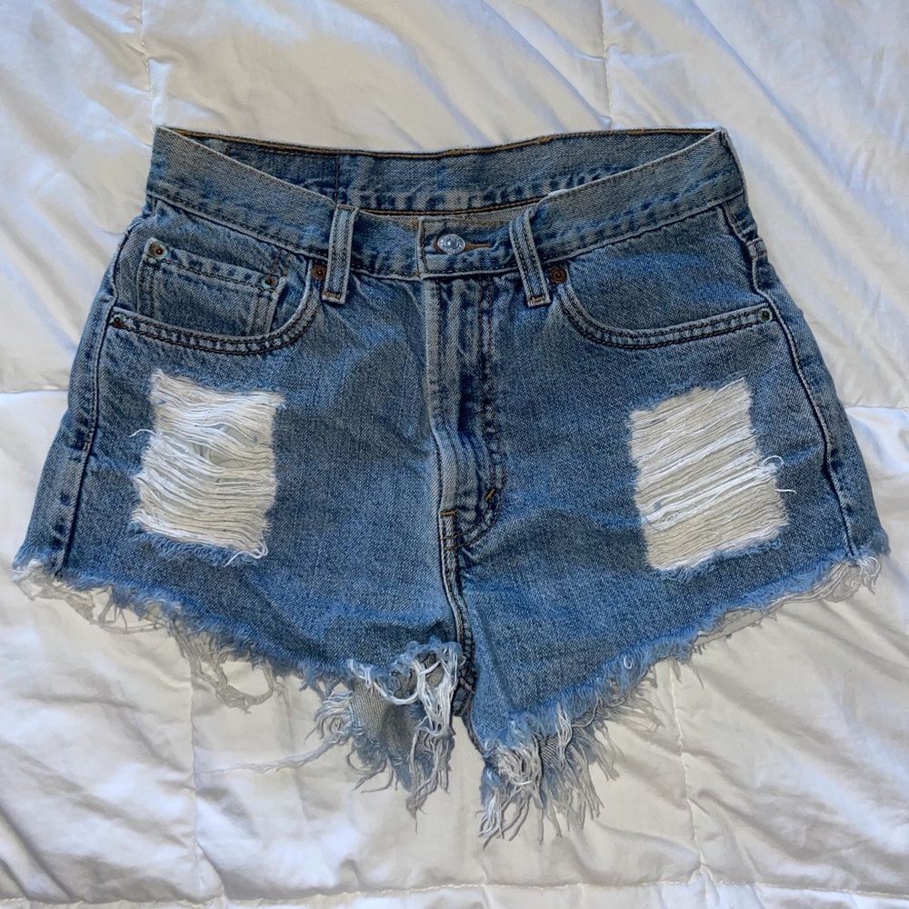 Levi’s High-Waisted Denim Shorts